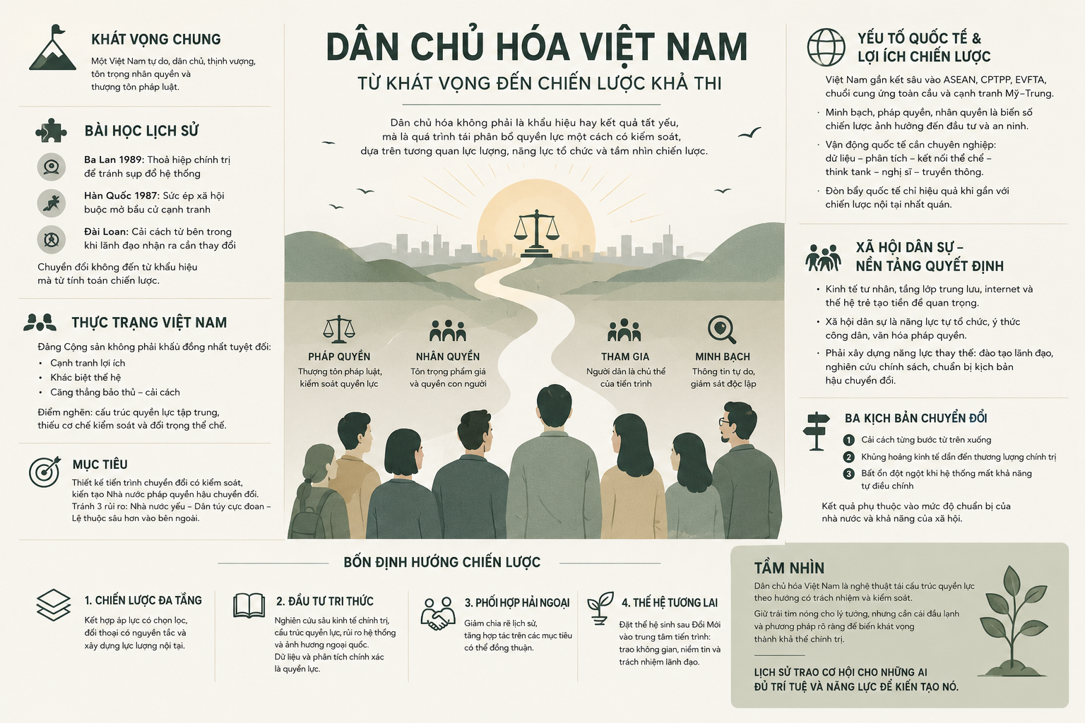 Dân chủ hóa Việt Nam: Từ khát vọng đến chiến lược khả thi